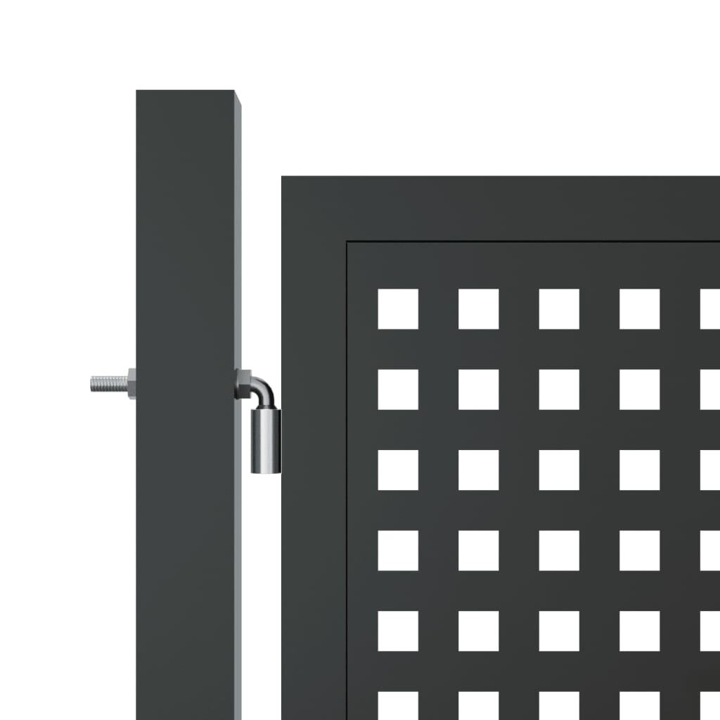 vidaXL Puerta de jardín acero gris antracita 300x150 cm Grandes descuentos