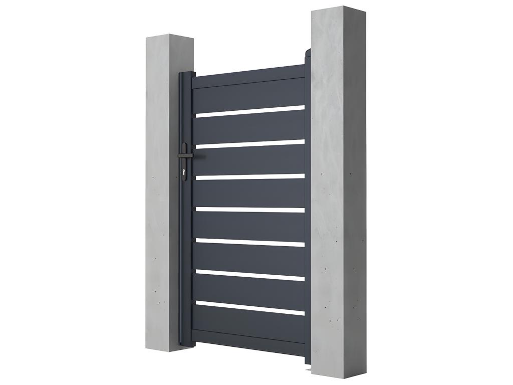 Portón de aluminio color antracita PRIMO - Ancho 100 x Alt. 166 cm Oferta exclusiva