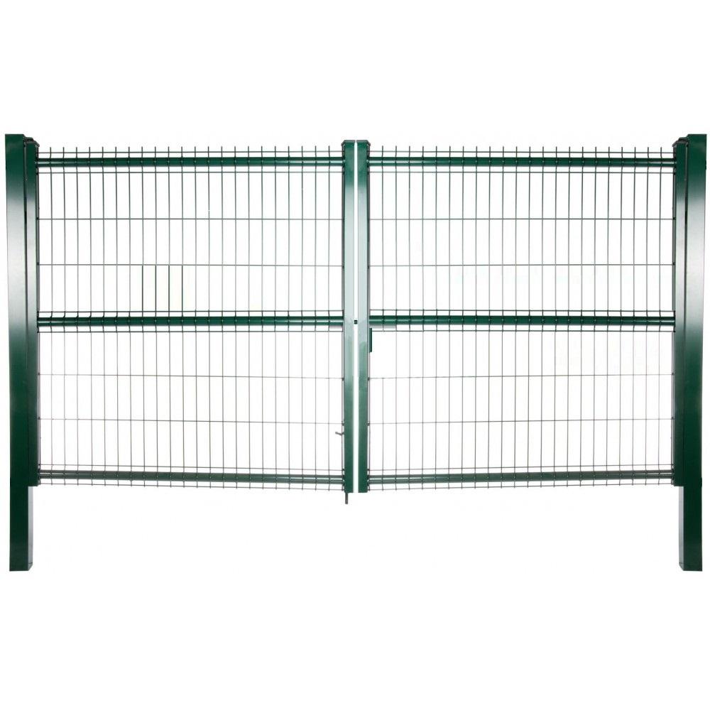 Puerta de dos hojas batiente 1 5X3M Verde Rebajas