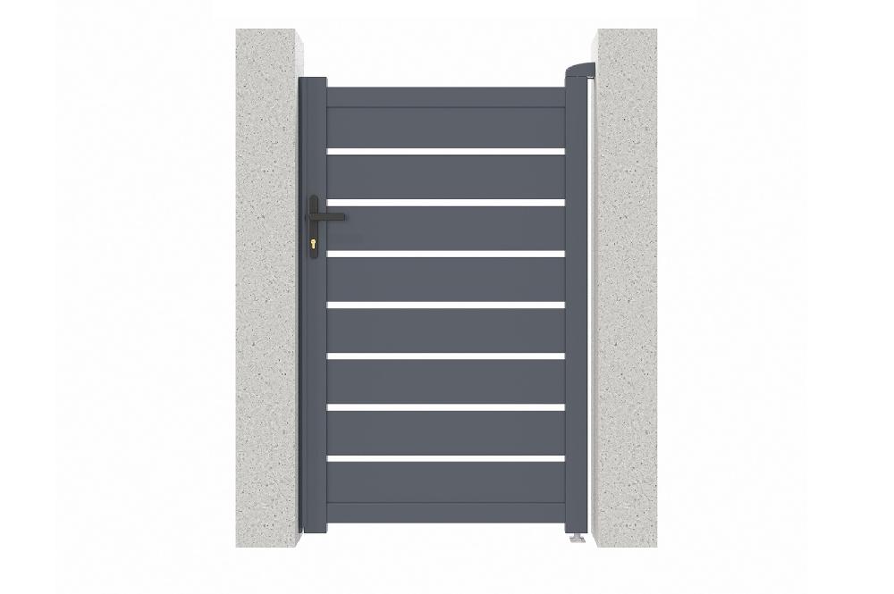 Puerta peatonal gris VOGEL 100P160