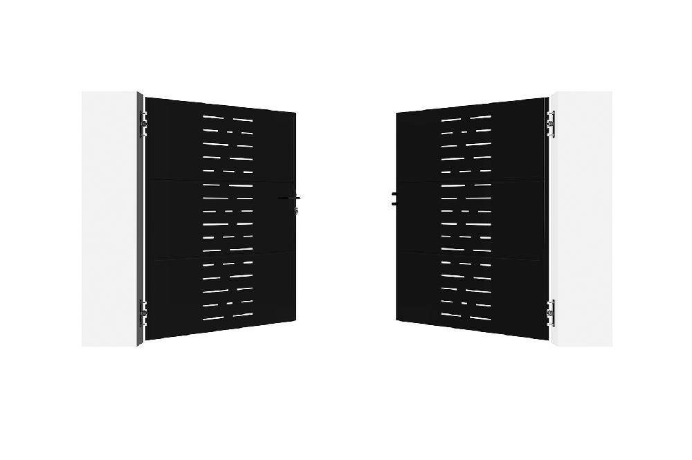 Puerta abatible de hierro 3x1 8m NALI ARLBERG NEGRO MATE Venta caliente