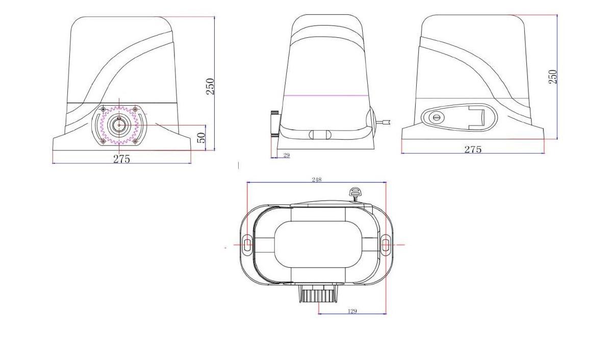 Pack puerta corredera automática 3m EIGER 300C160 + motor RANGER C300 Ventas relámpago