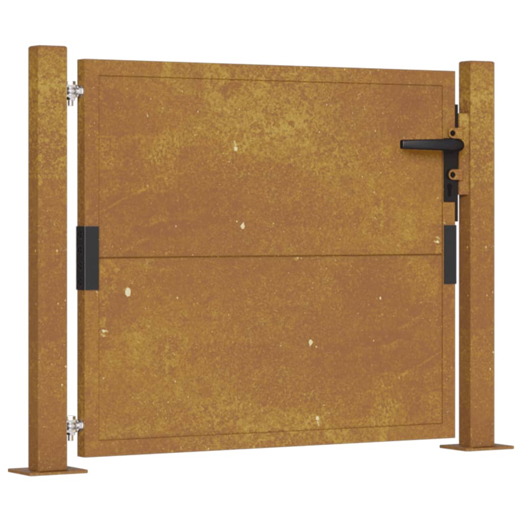 vidaXL Puerta de jardín acero corten 105x105 cm Ahorra y exporta