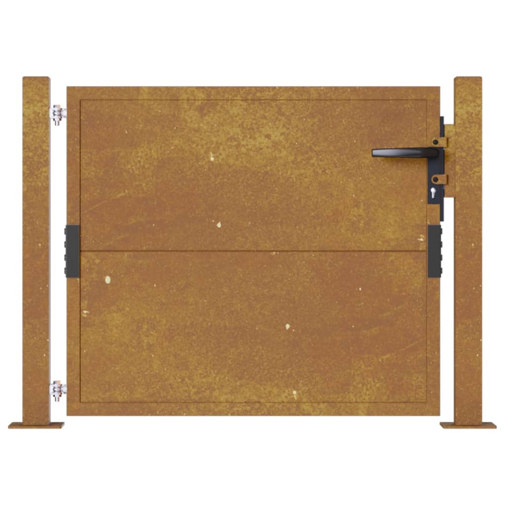vidaXL Puerta de jardín acero corten 105x105 cm Ahorra y exporta