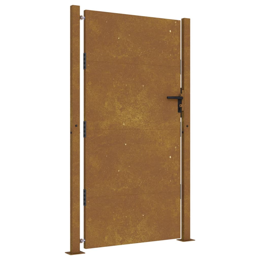 vidaXL Puerta de jardín acero corten 105x205 cm En oferta