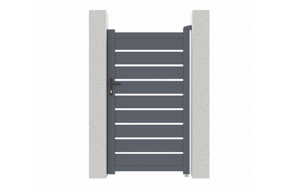 Pack puerta corredera 3.5m VOGEL 350C180 + puerta peatonal VOGEL 100P180 Gris Libre de impuestos