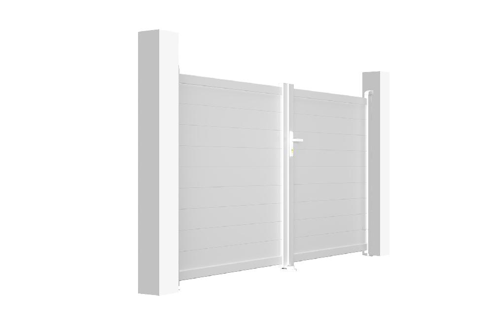 Puerta batiente de aluminio soldado 3m EIGER 300B160 BLANCO Outlet online