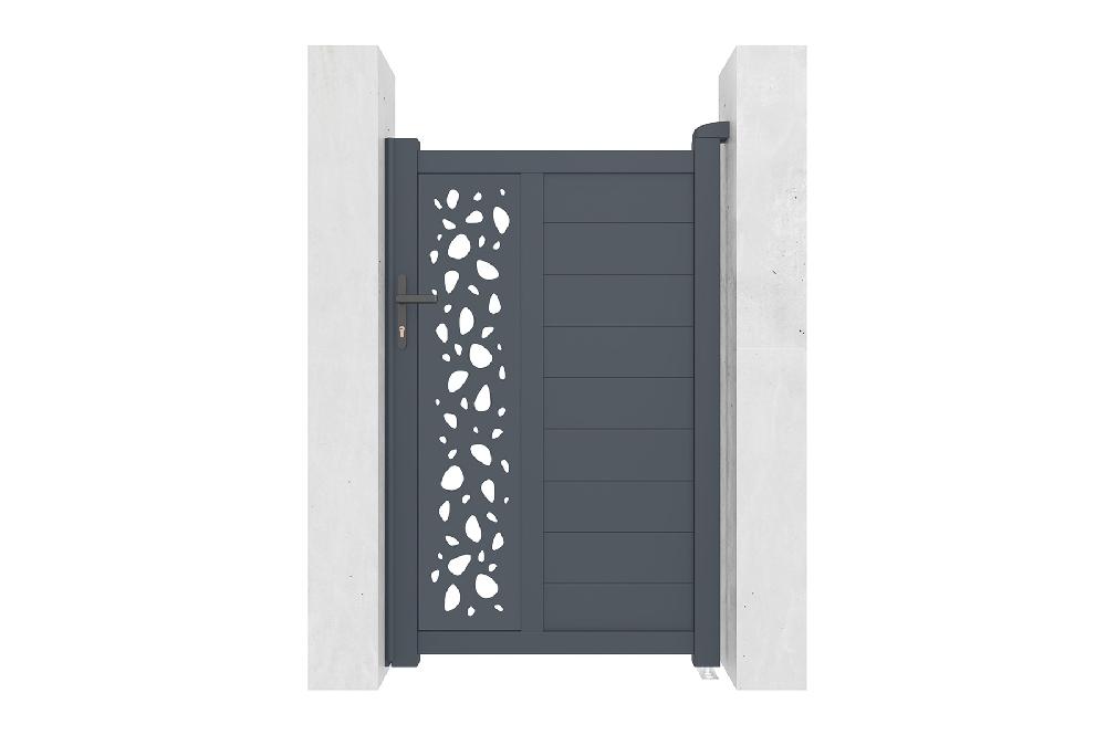 Puerta corredera 6m SUNNY H.160cm aluminio + cancela SUNNY H160 GRIS Rebajas