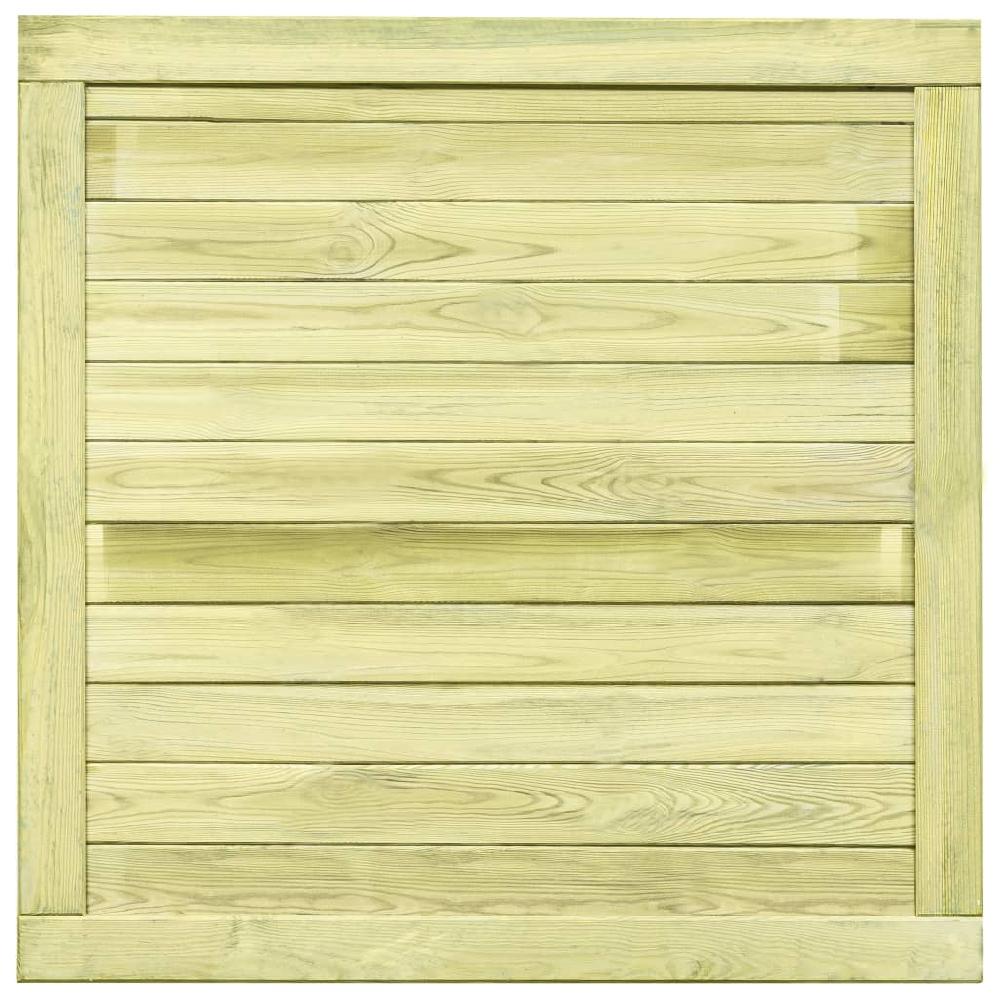 Puerta de jardín | Puerta de valla | Cancela de valla de madera de pino impregnada 100x100 cm CFW53751 Los más vendidos