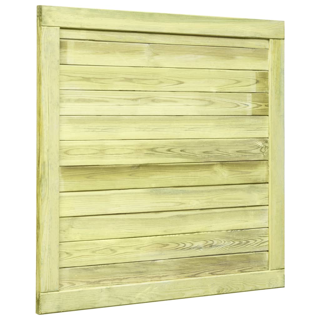 Puerta de jardín | Puerta de valla | Cancela de valla de madera de pino impregnada 100x100 cm CFW53751 Los más vendidos