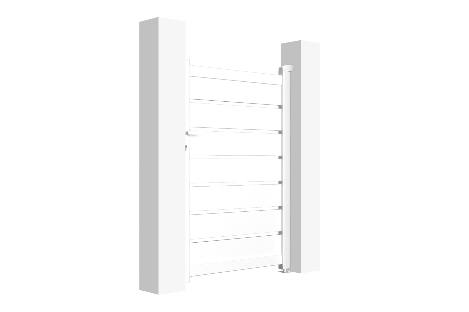 Puerta peatonal blanco VOGEL 100P140 Tienda