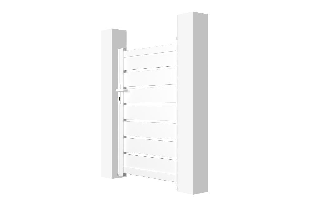 Puerta peatonal blanco VOGEL 100P140 Tienda