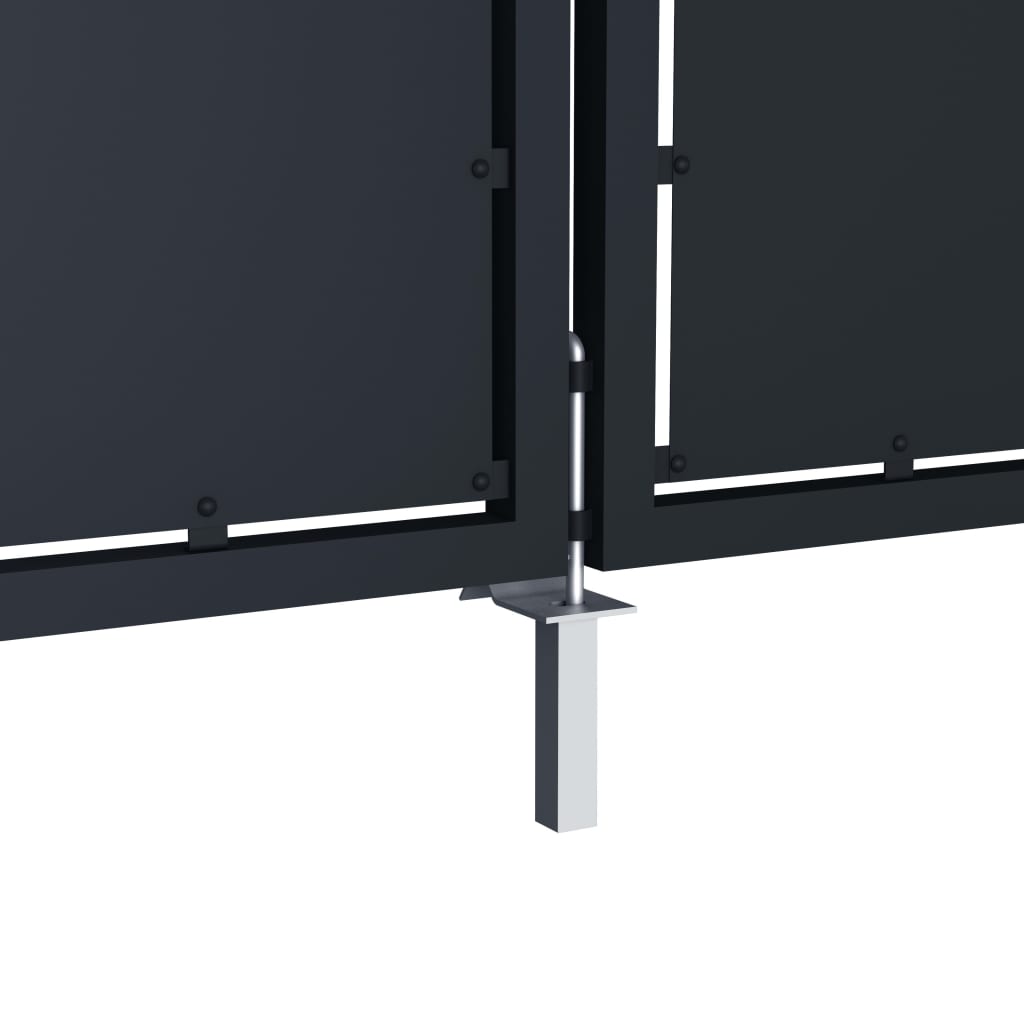 Maison Exclusive - Puerta de jardín de acero gris antracita 300x200 cm Tienda