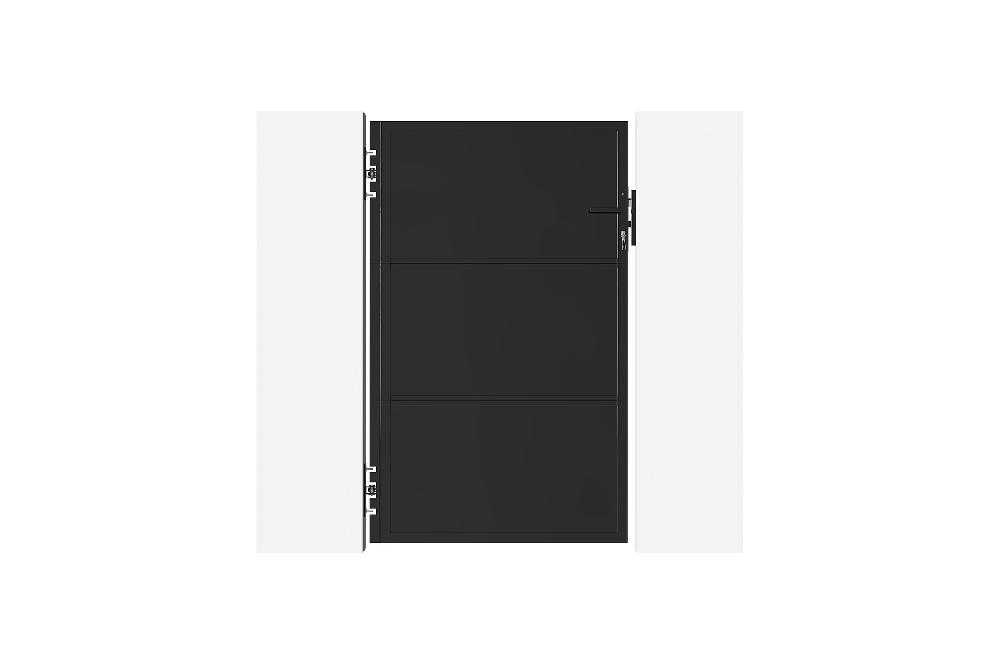 Puerta de acero 1M NALI H.160cm Negro mate Último día