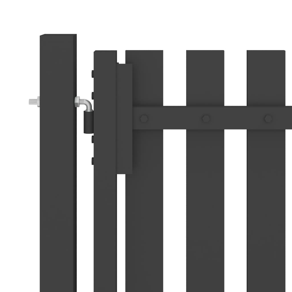Puerta de jardín | Puerta de valla del jardín de acero gris antracita 1x1 25 cm CFW39040 Ahorra y exporta