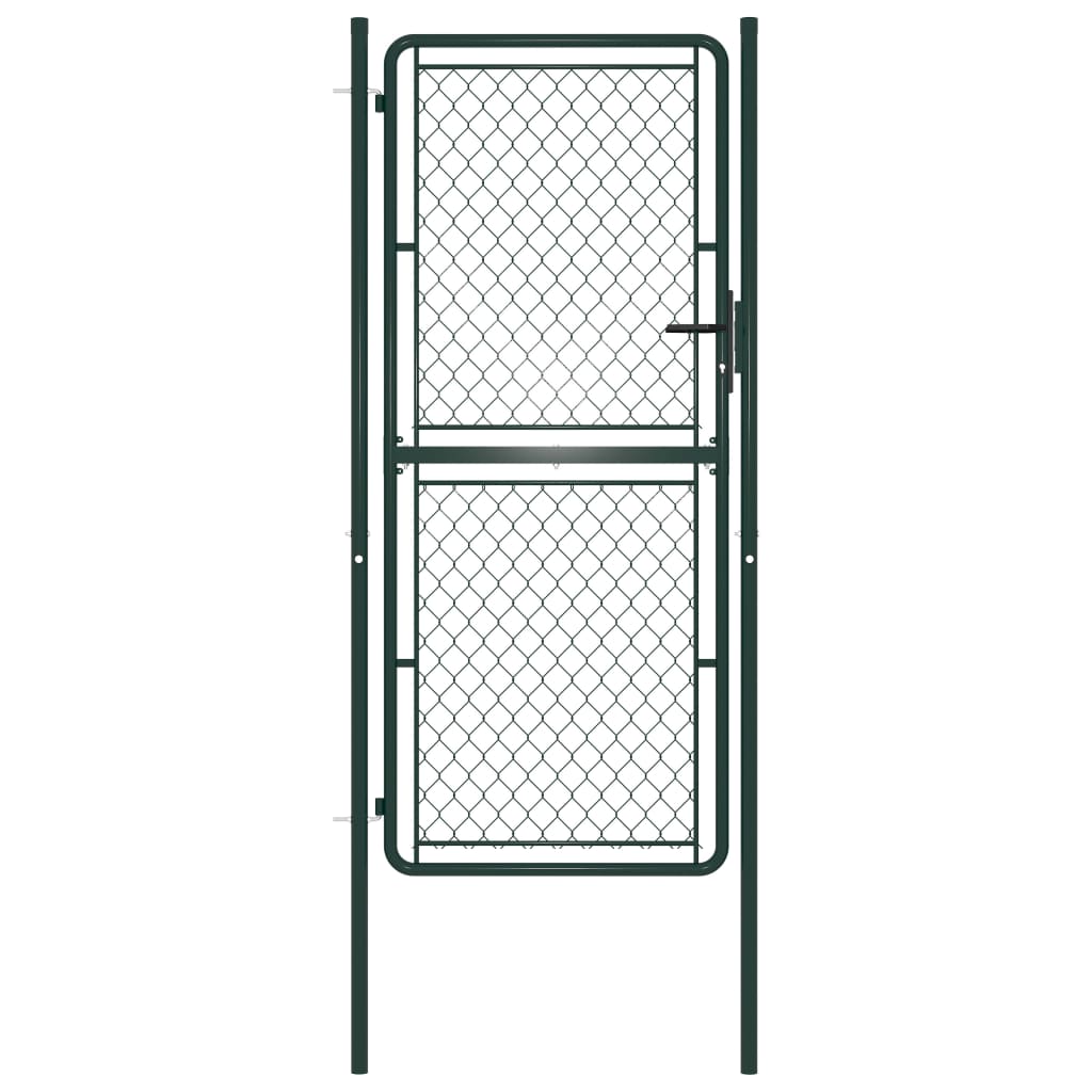 Puerta de acero 100 x 200 cm Verde