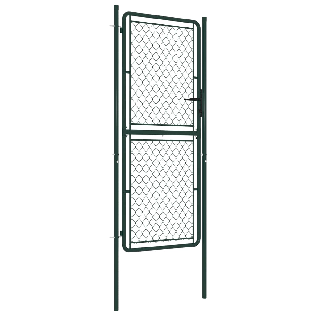 Puerta de acero 100 x 200 cm Verde Grandes ahorros