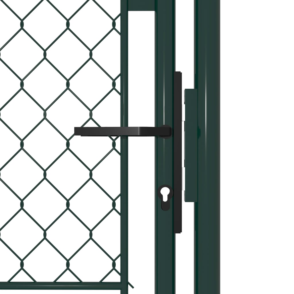 Puerta de acero 100 x 200 cm Verde Grandes ahorros