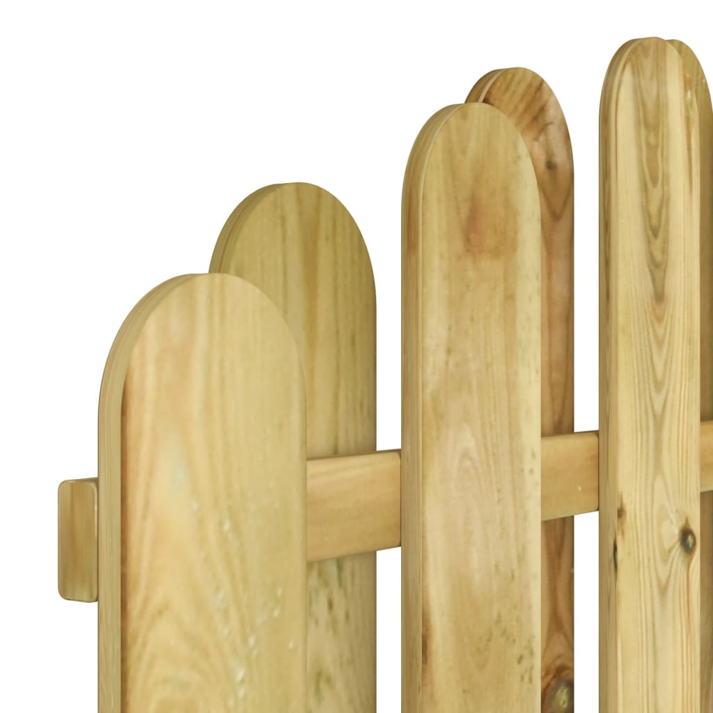 Puerta de jardín | Puerta de valla | Cancela de valla de madera de pino impregnada 100x150 cm CFW20811 Rebajas de fin de temporada