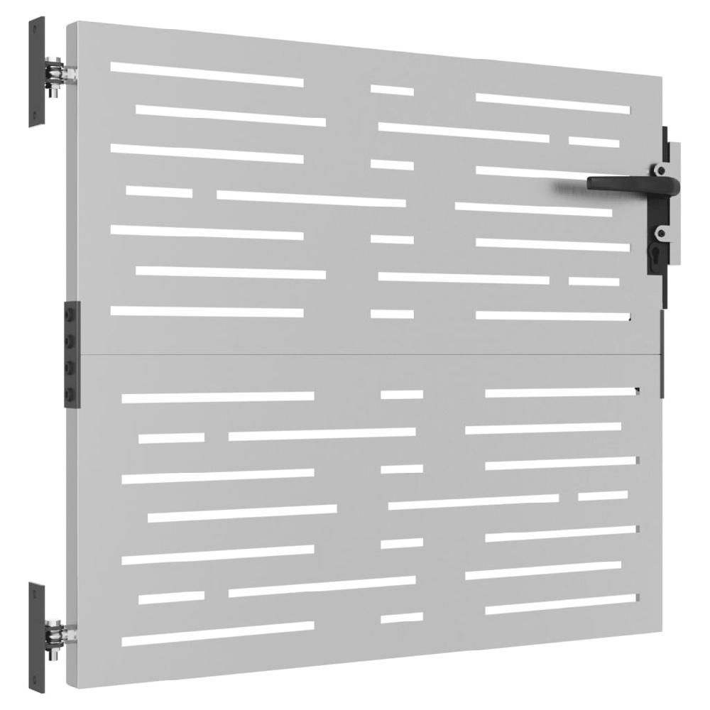 Maison Exclusive - Puerta de jardín acero corten diseño cuadrado 85x100 cm 2025