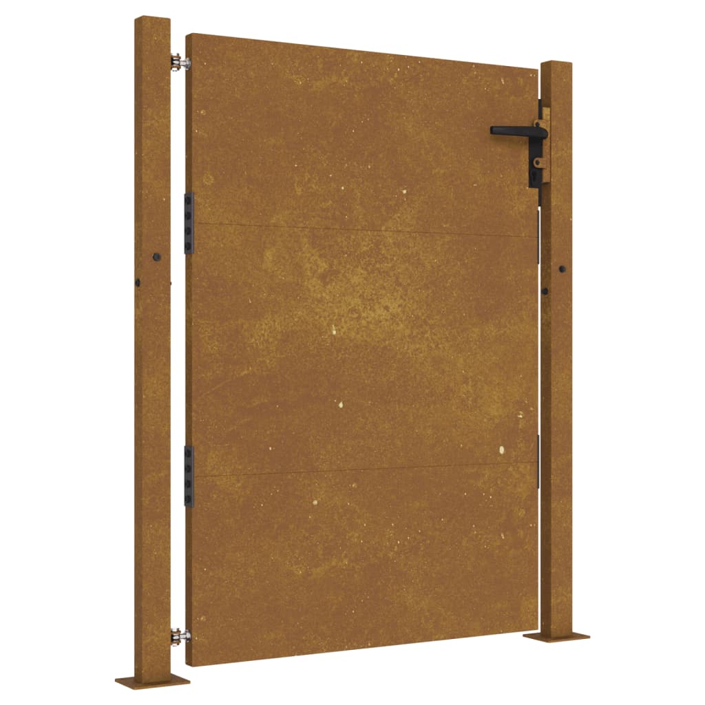 vidaXL Puerta de jardín acero corten 105x155 cm En oferta