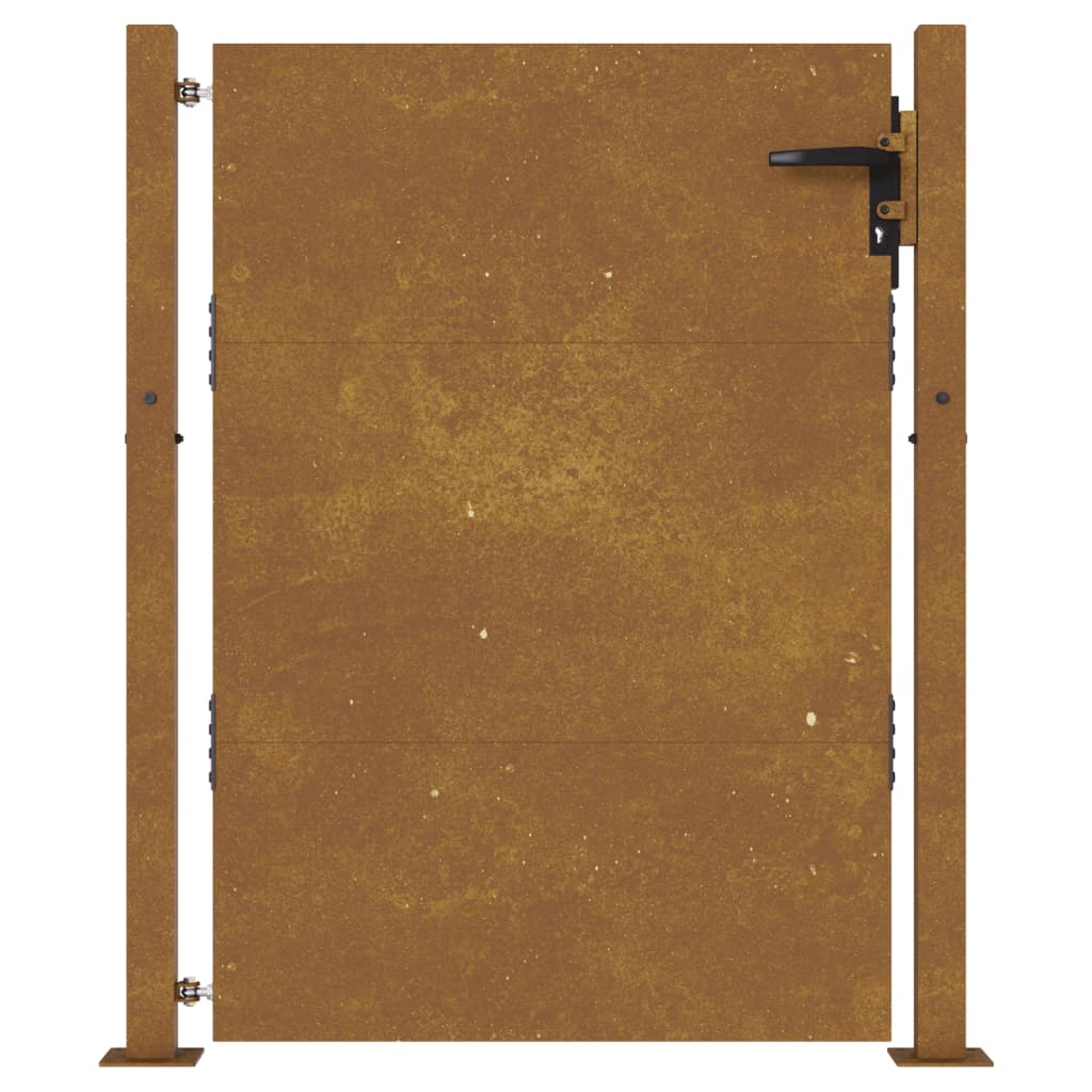 vidaXL Puerta de jardín acero corten 105x155 cm En oferta