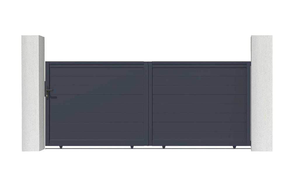 Puerta corredera de aluminio soldado 3 5m EIGER 350C140