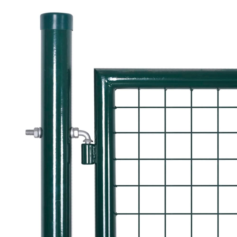 Puerta de jardín | Puerta de valla de acero verde 306x150 cm CFW23438 Tienda