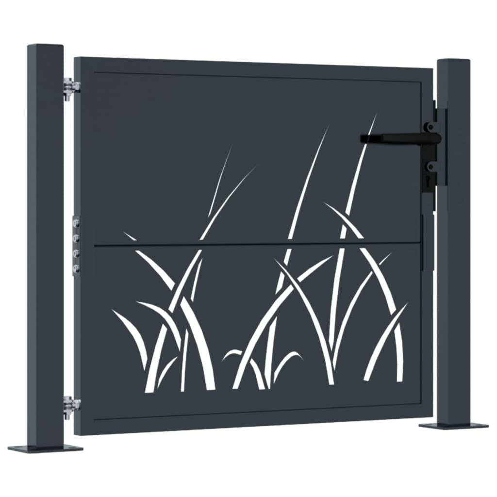 Maison Exclusive - Puerta de jardín acero gris antracita diseño Maison Exclusive - erba 105x105 cm Envío gratis