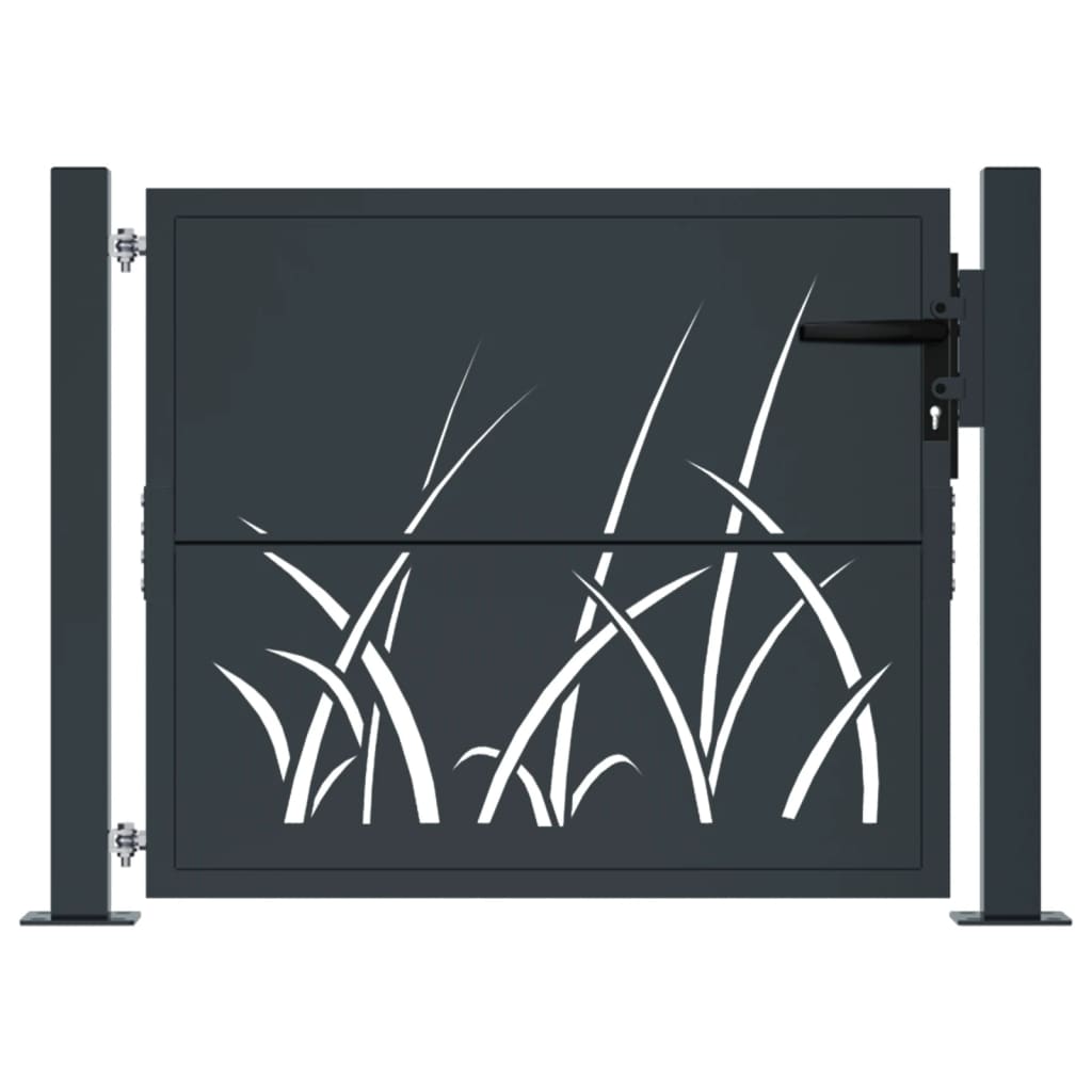 Maison Exclusive - Puerta de jardín acero gris antracita diseño Maison Exclusive - erba 105x105 cm Envío gratis
