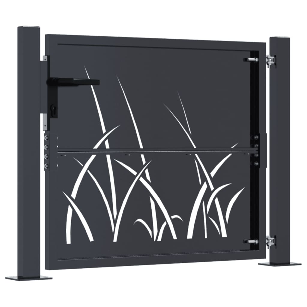 Maison Exclusive - Puerta de jardín acero gris antracita diseño Maison Exclusive - erba 105x105 cm Envío gratis