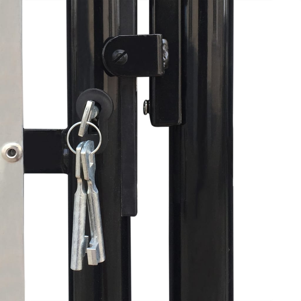 vidaXL Puerta de valla de jardín negra 300x175 cm ÚLTIMAS EDICIONES