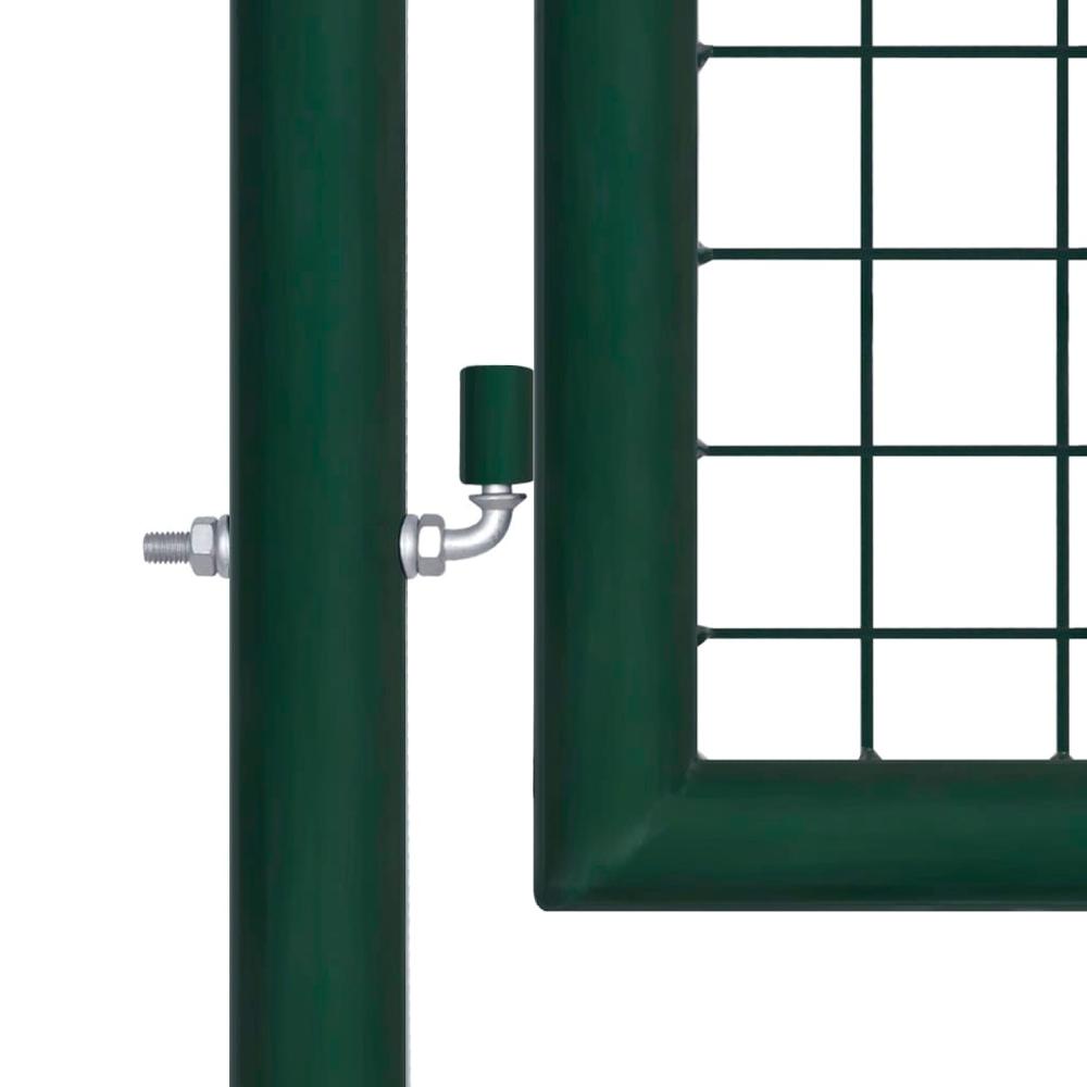 Puerta de jardín | Puerta de valla de acero verde 100x125 cm CFW11666 Envío internacional gratuito