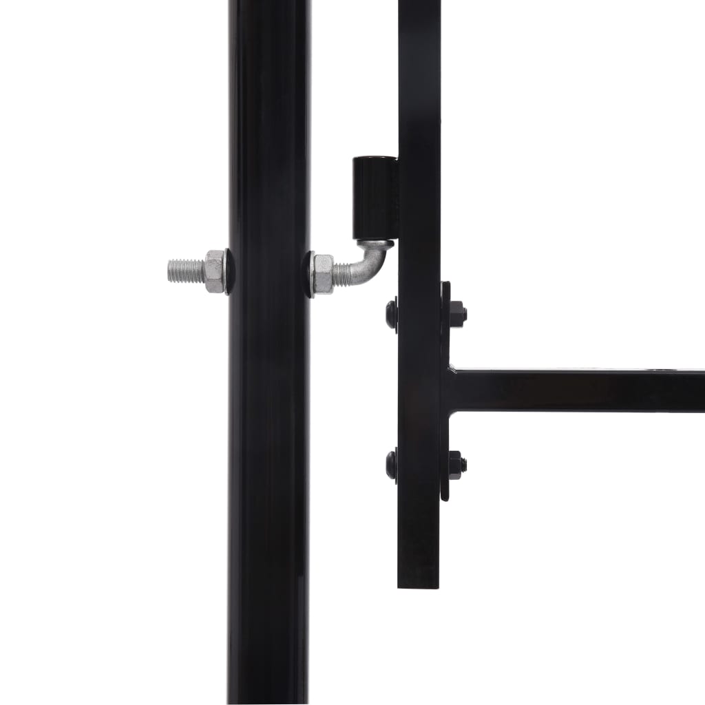 Puerta de jardín Acero 2 x 4 m Negro En línea