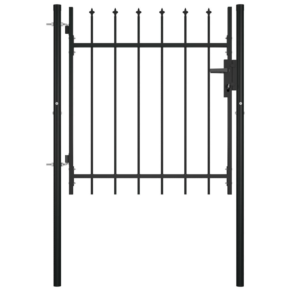 Puerta con tapa en forma de lanza 100x75 cm