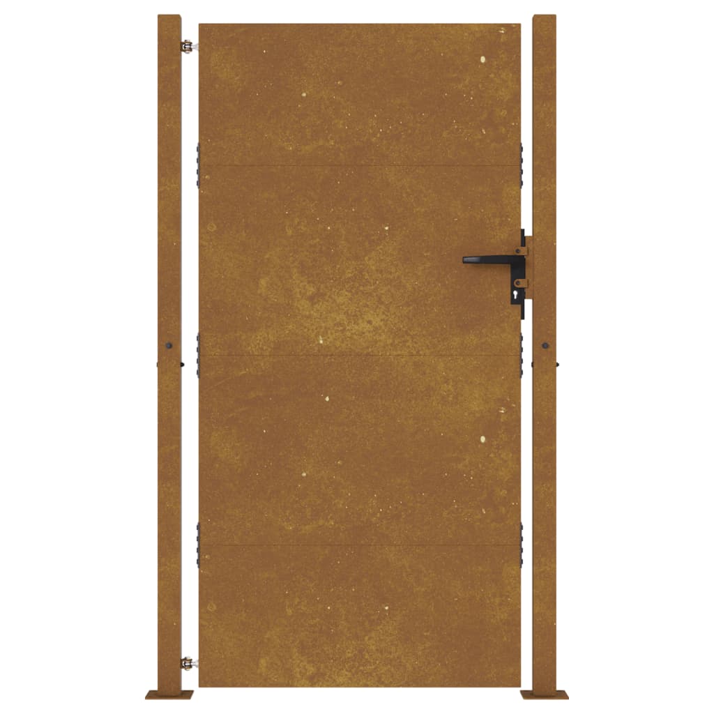 Puerta de jardín 105x205 cm acero corten Ofertas