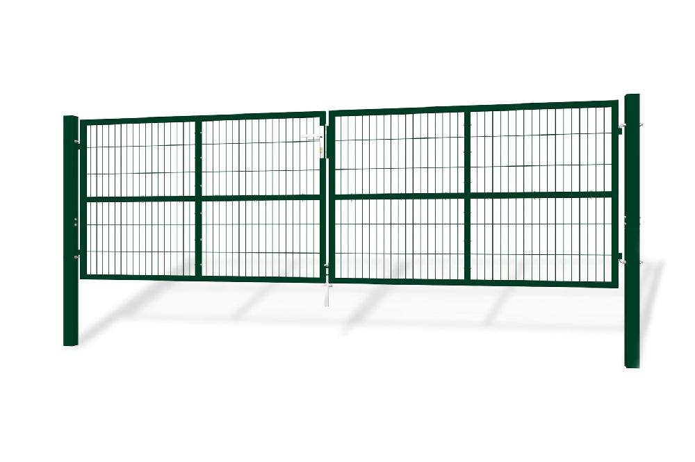 Puerta batiente de malla metálica 4m RAZO 400B120 Verde Rebajas de fábrica
