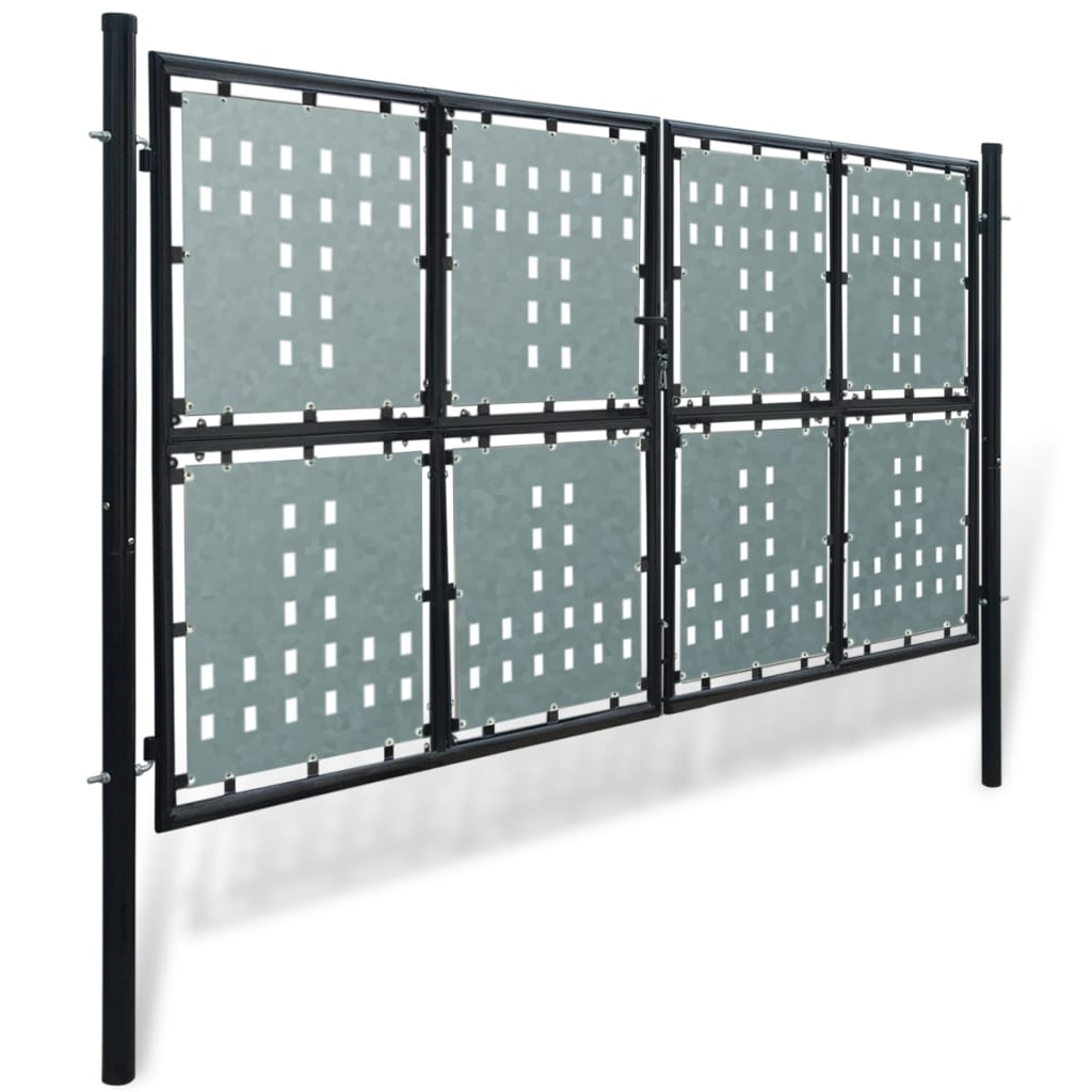 vidaXL Puerta de valla de jardín negra 300x225 cm Los más vendidos