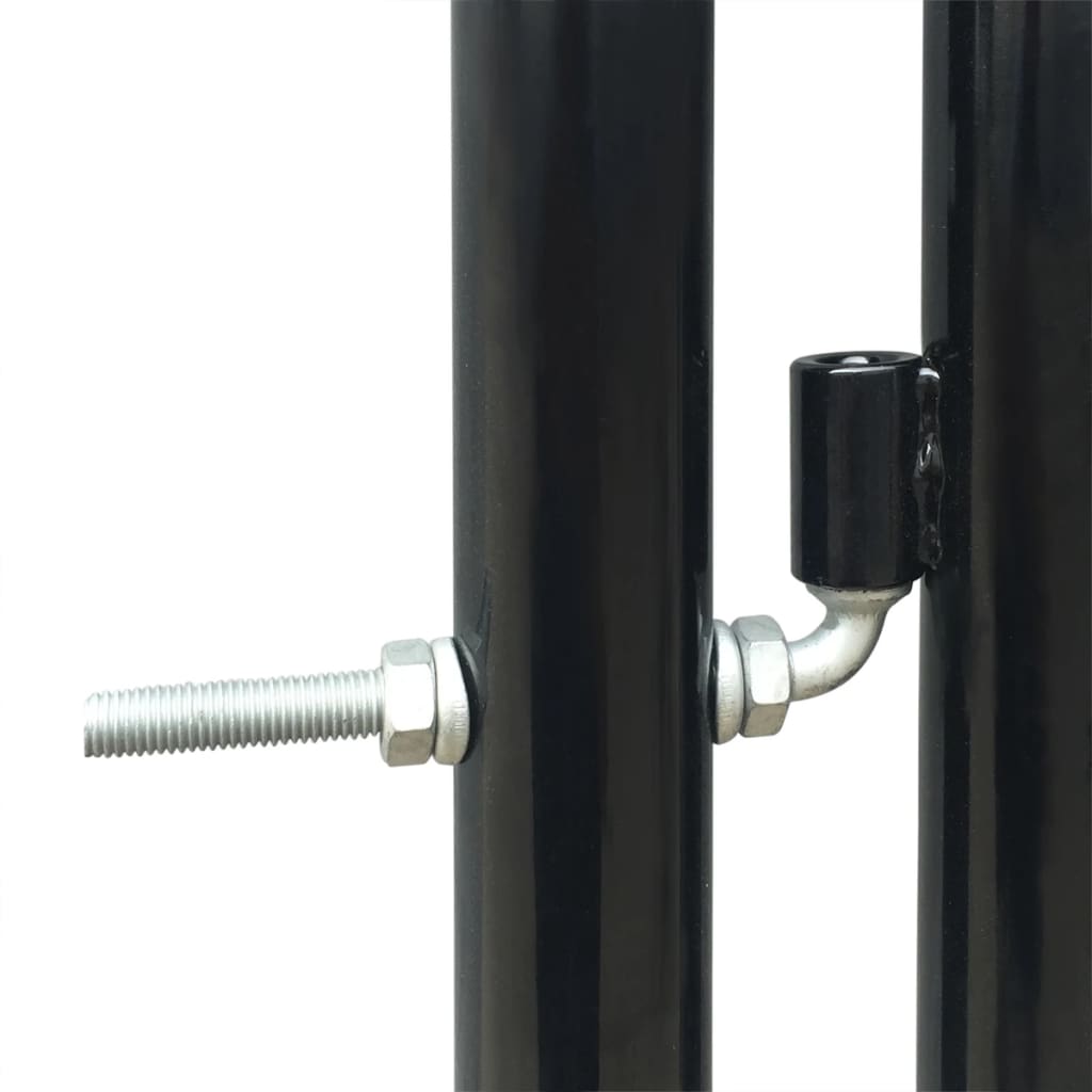 Puerta de jardín | Puerta de valla de jardín | Cancela de valla negra 100x125 cm CFW17084 Oferta exclusiva