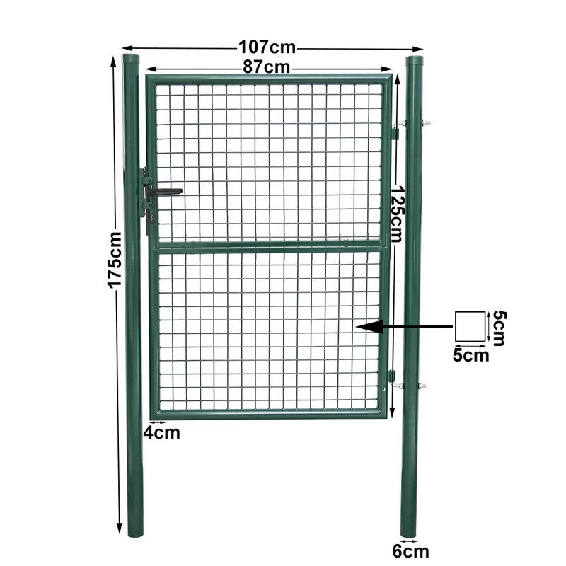 Puerta de jardín porte de porte de Court Jardín Cerrar Porte Tubo Porte Redonde Green 100x125cm Rebajas de fin de temporada