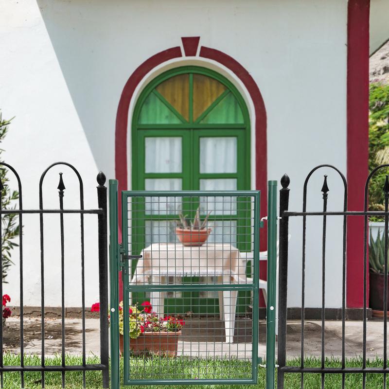 Puerta de jardín porte de porte de Court Jardín Cerrar Porte Tubo Porte Redonde Green 100x125cm Rebajas de fin de temporada