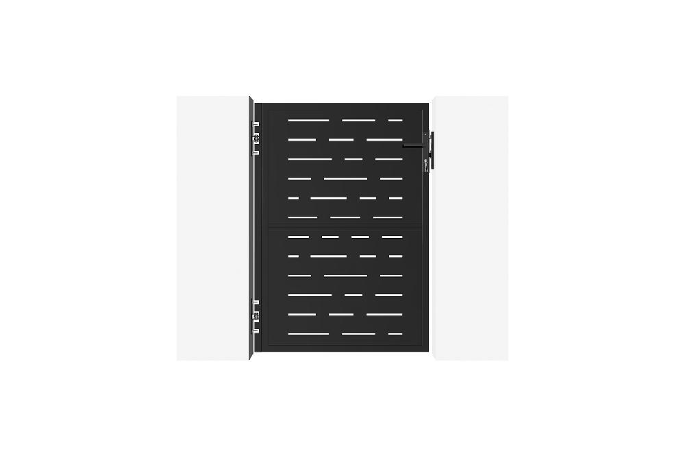 Portón de hierro 1x1 4m NALI ARLBERG NEGRO MATE Rebajas de fábrica