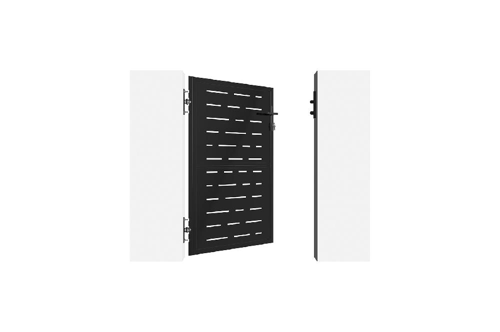 Portón de hierro 1x1 4m NALI ARLBERG NEGRO MATE Rebajas de fábrica