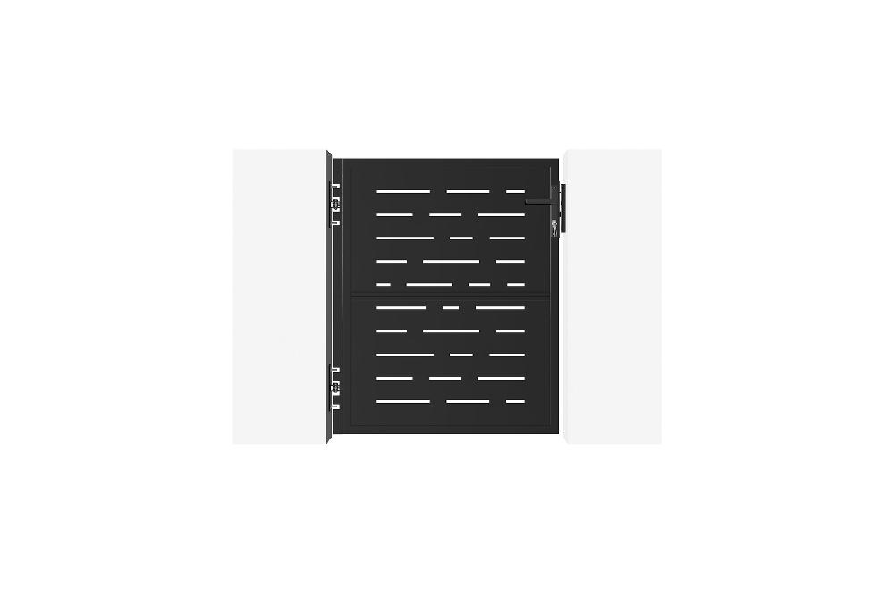 Portón de hierro 1x1 2m NALI ARLBERG NEGRO MATE Ventas relámpago