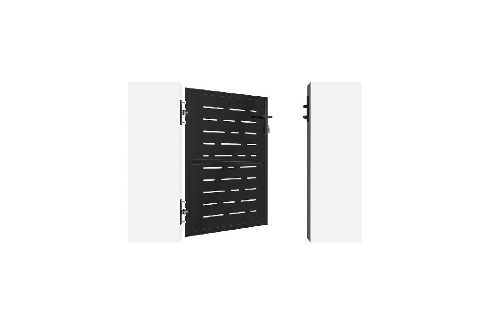 Portón de hierro 1x1 2m NALI ARLBERG NEGRO MATE Ventas relámpago