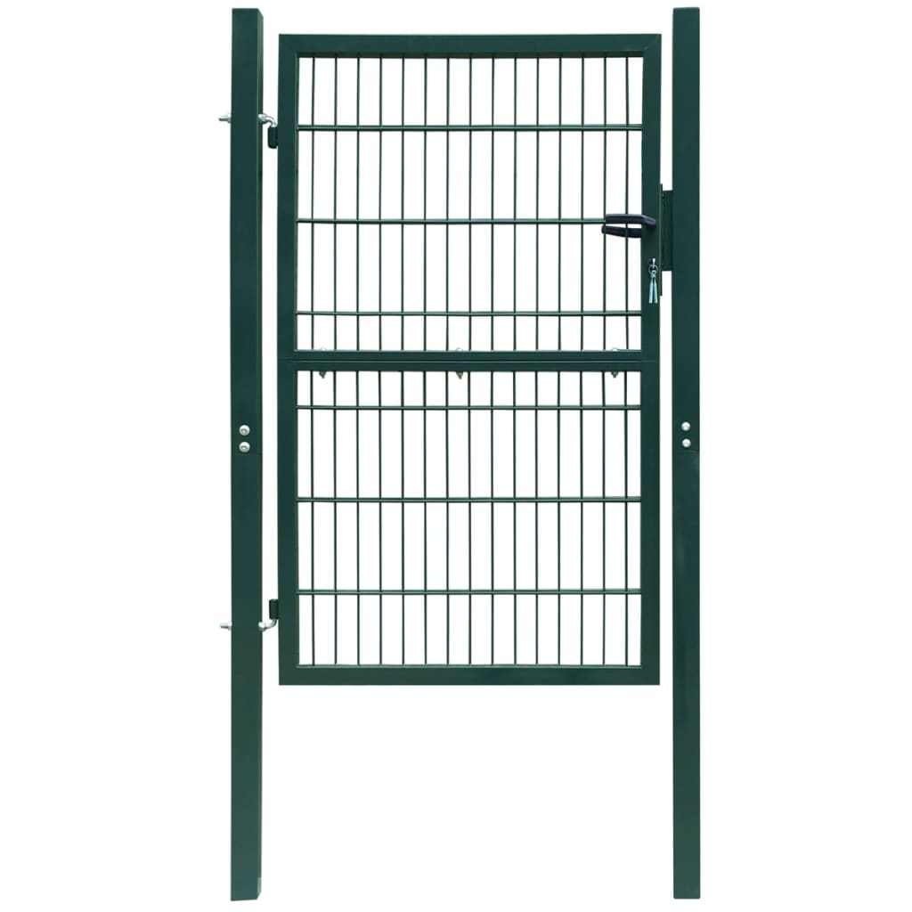 Maison Exclusive - Cancela de valla 2D individual verde 106x170 cm