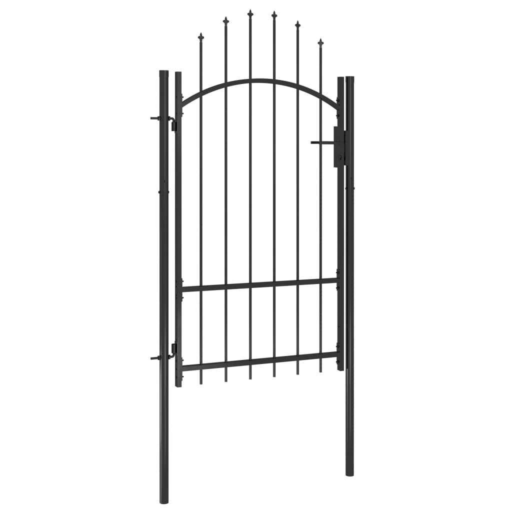 Maison Exclusive - Puerta de jardín de acero negro 1x2 2 m Liquidación