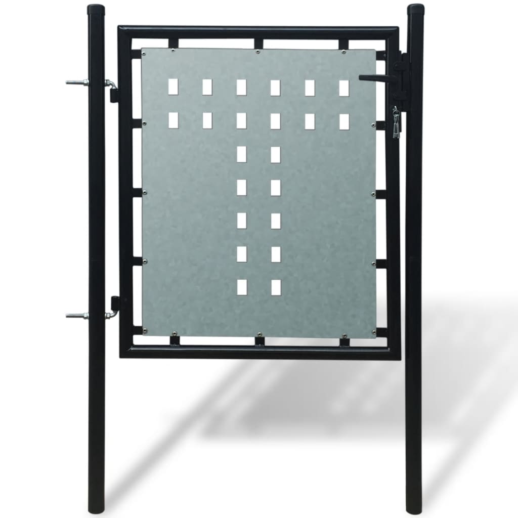 Maison Exclusive - Puerta de valla de jardín negra 100x150 cm