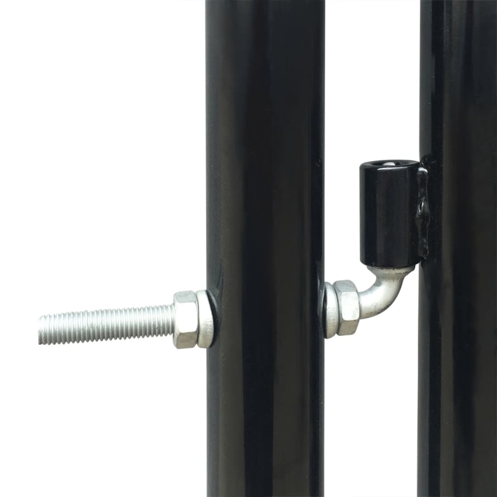 Maison Exclusive - Puerta de valla de jardín negra 100x150 cm Envío gratis