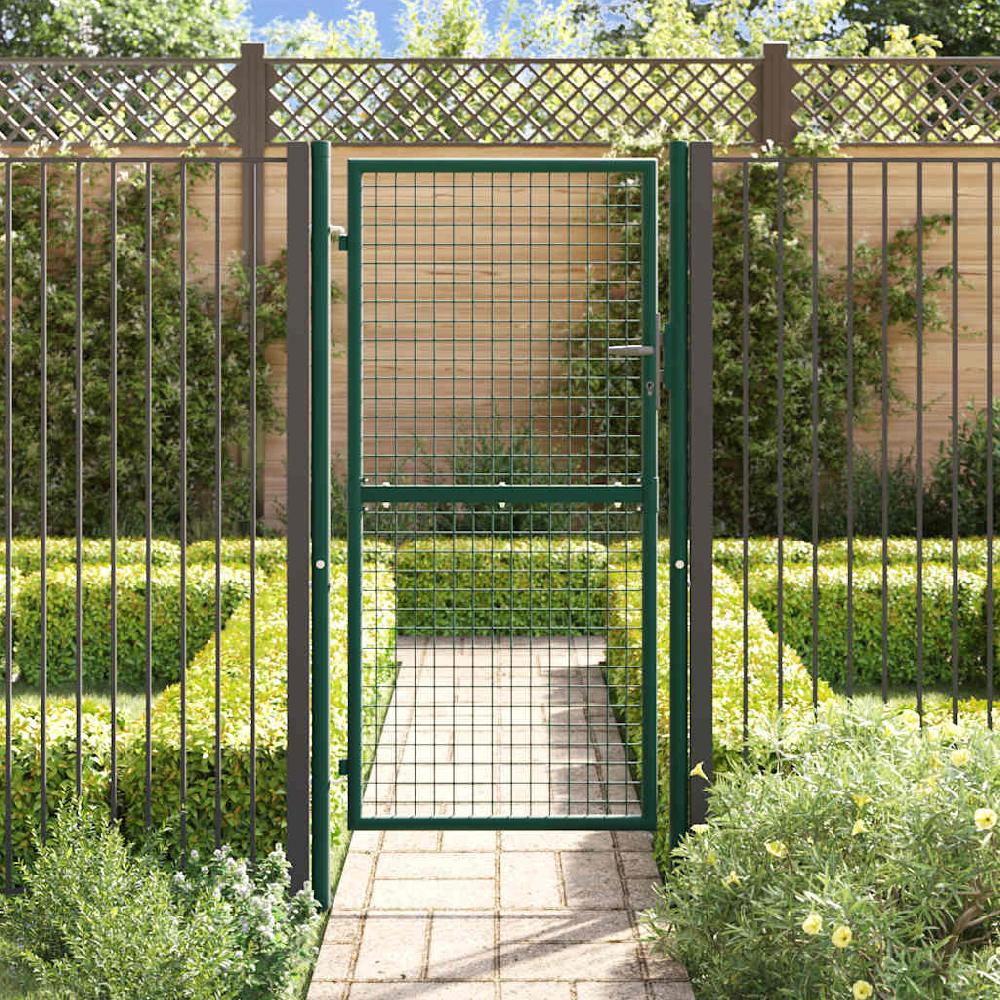 Maison Exclusive - Puerta de valla de acero verde 100x175 cm COMPRAR AHORA